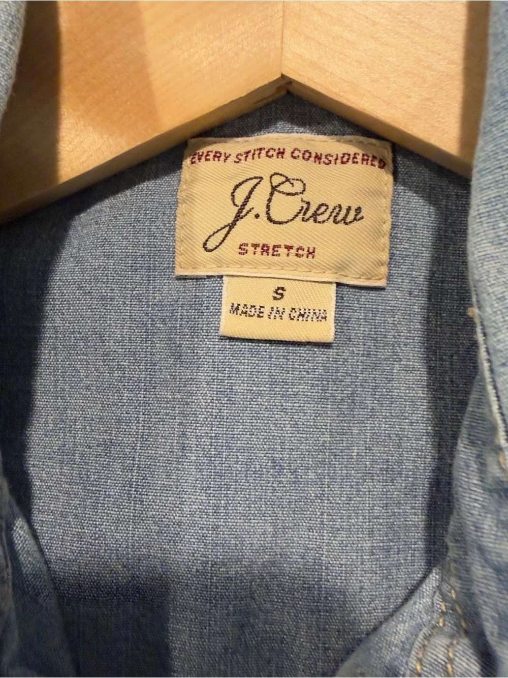 J. Crew Midweight Denim Western Button-Up Shirt